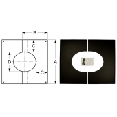 «Шидель PERMETER 50 декоративная пластина 35° - 45° 15b, внутр. 250 мм., внешн. 350 мм., чёрный» – 1