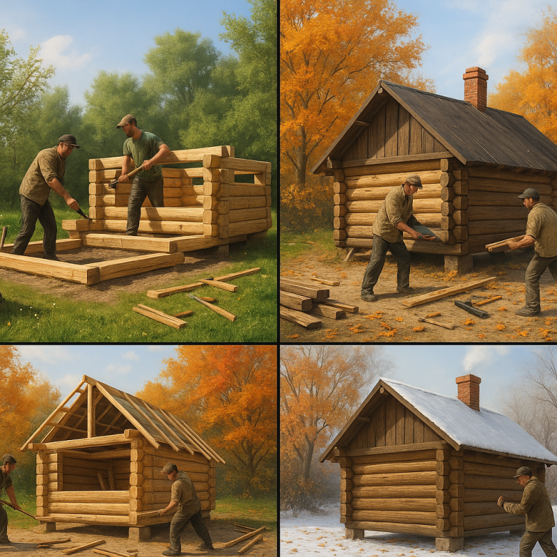 Когда строить баню: весна, лето или осень — плюсы и минусы каждого времени года