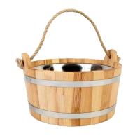 «Шайка Краснодар с нерж. Вставкой 7,5л. Дуб» – 1