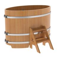 «Купель Bentwood из лиственницы овальная натуральная 0,69х1,31 h-1,0» – 1