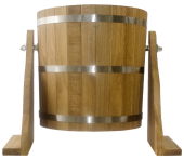 «Обливное устройство Краснодар с нерж. Вставкой 20л. Дуб» – 1