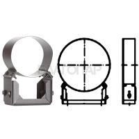 «Шидель PERMETER 50 раздвижной настенный хомут 60-100 мм. 13, внутр. 350 мм., внешн. 450 мм., серый» – 1