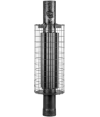 «Ферингер Дымоход - конвектор стартовый с сеткой для камней и шибером D115мм L 1м. цвет антик» – 1