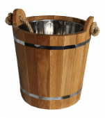 «Запарник Краснодар с нерж. Вставкой 12л. Дуб» – 1