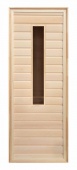 «Дверь из липы "Тула" с прямоугольным окошком стеклопакет (2000х700мм)» – 1