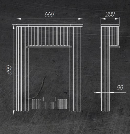 «Ферингер Портал Мини, Оптима Жадеит+ Мрамор "Сильвия Оро", аксессуар для печи Stock 1» – 2
