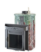 «Ферингер Малютка до 18 м³ змеевик+ Мрамор "Россо Леванте", печь с закрытой каменкой» – 1