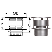 «Шидель PERMETER 50 конус с зонтиком 12b, внутр. 200 мм., внешн. 300 мм., серый» – 1