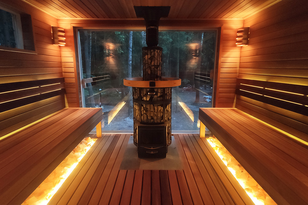 Дровяная печь для бани