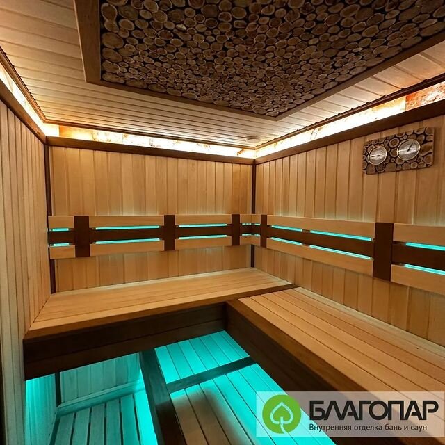 какое освещение в бане