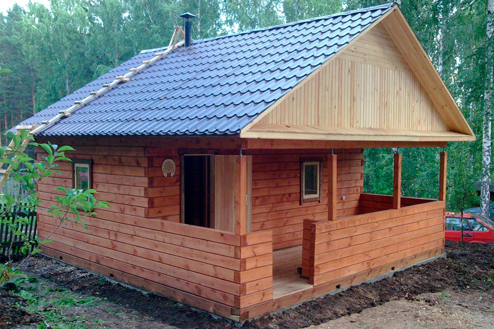 баня из какого бруса лучше
