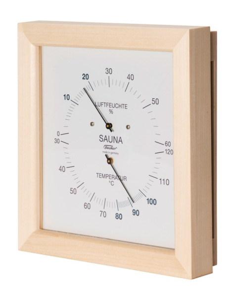 «Fischer Термометр-гигрометр в деревянном корпусе Квадратный1» – 2