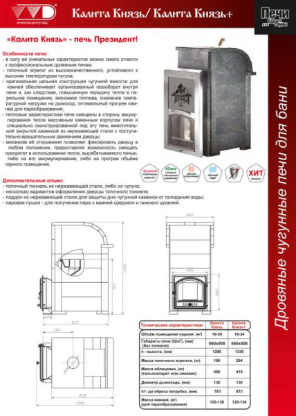 «Печь Калита Князь Тоннель и Портал чугун (облицовка талькохлорит)1» – 3