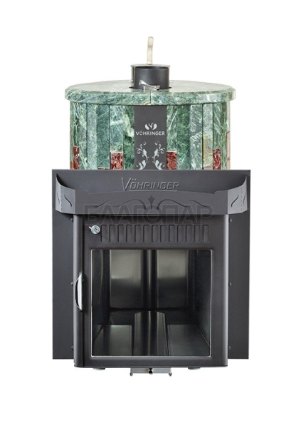 «Ферингер Малютка до 18 м³ змеевик+ Мрамор "Россо Леванте", печь с закрытой каменкой1» – 2