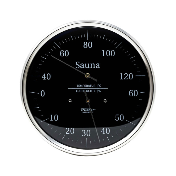 «Fischer Термометр-гигрометр в корпусе из нержавеющей стали черного цвета1» – 2