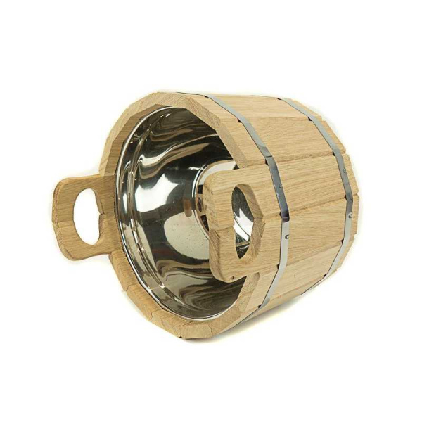 «Шайка двуручная с нерж. Вставкой 10л. Дуб ДЛТ-91» – 2