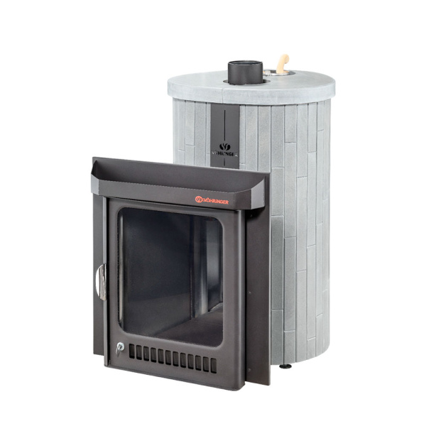 «Ферингер Оптима ПФ Серый велюр цельный, печь с закрытой каменкой1» – 3