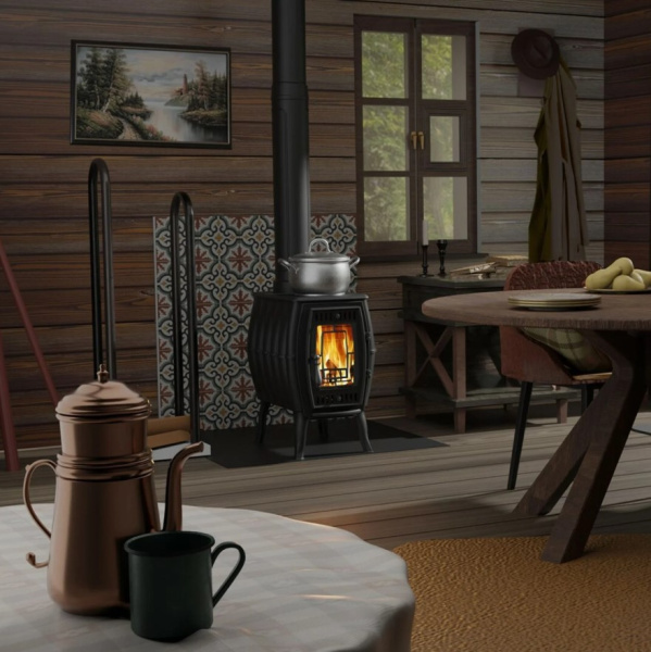 «Печь отопительная "Бахтинка" (цв. черный) (Атмосфера) Stock1» – 5