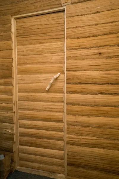 «Дверь из Липы Крестьянка (1800х700) отделка горбыль1» – 5